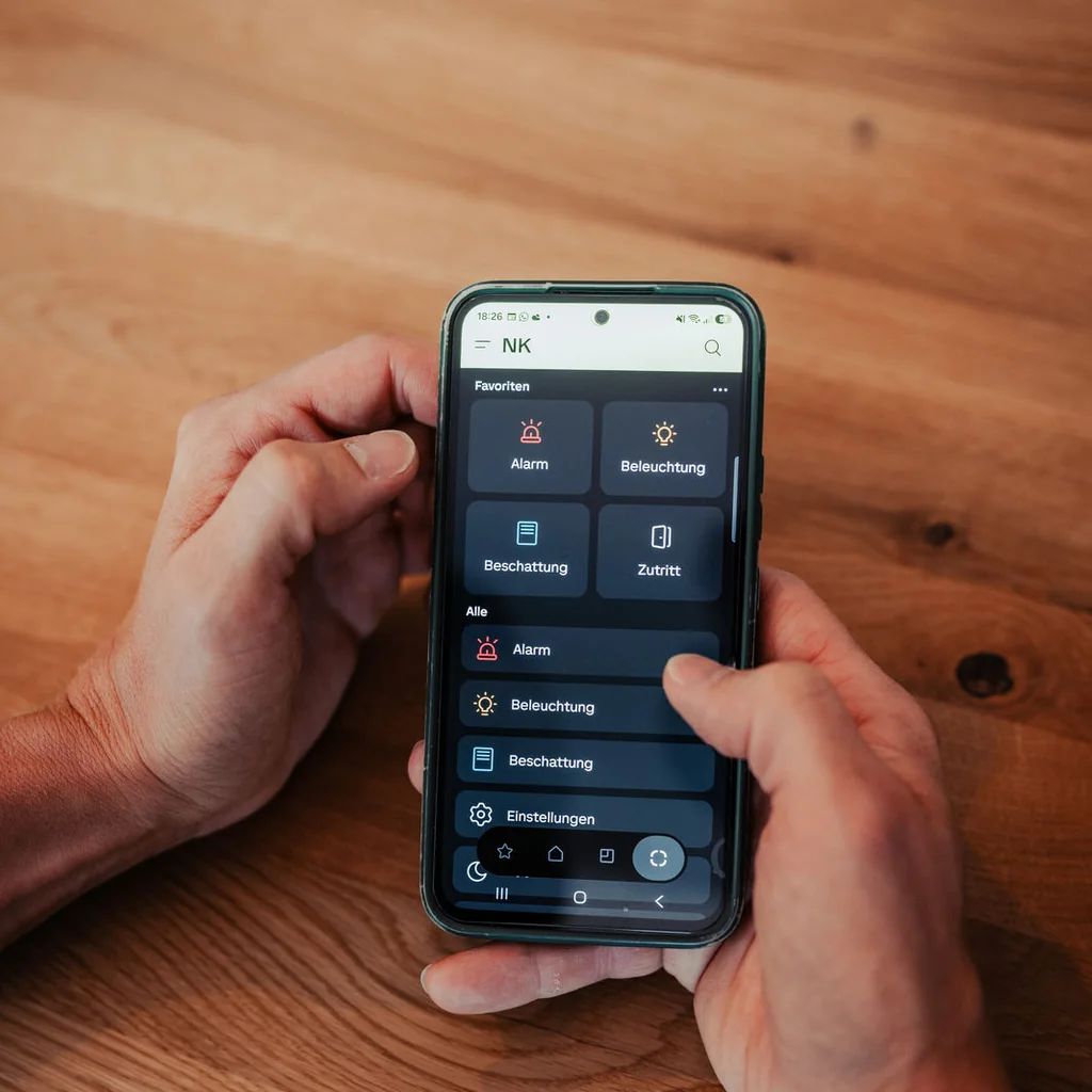 Anfrage per Smartphone