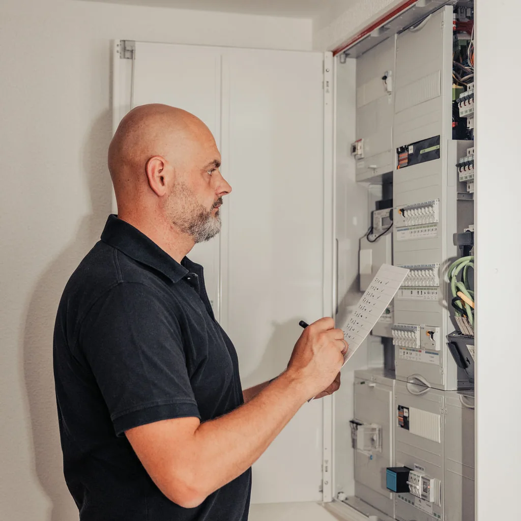Einschätzung am geöffneten Zählerschrank